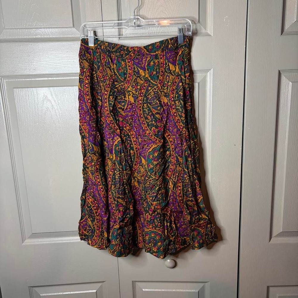 Vintage paisley maxi skirt Size 12 festival indie preppy cottagecore fairy